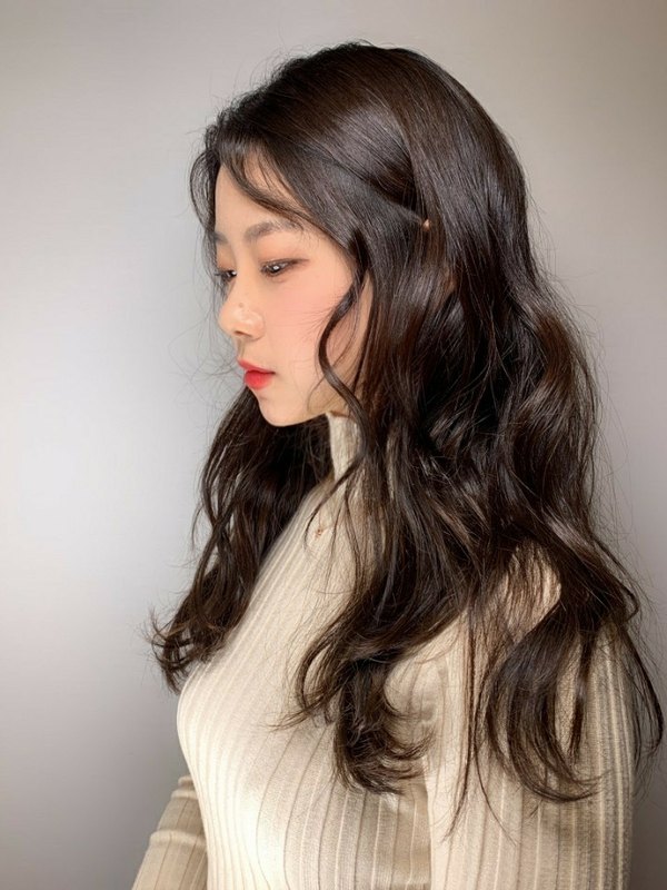 헤어샵426 글램펌 · 애쉬브라운 염색 시술 사진 - 장안동 미용실